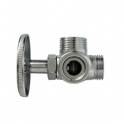 LLAVE DE ANGULO DOBLE CROMADA 1/2