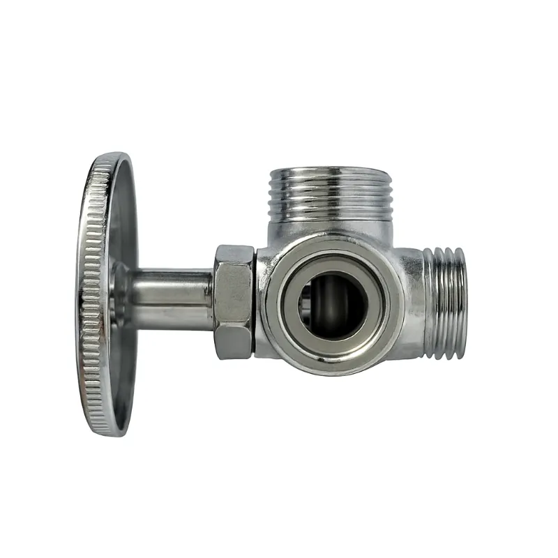 LLAVE DE ANGULO DOBLE CROMADA 1/2