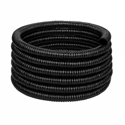 Manguera Corrugada de PVC 1/2” Negra – Uso Eléctrico y de Drenaje