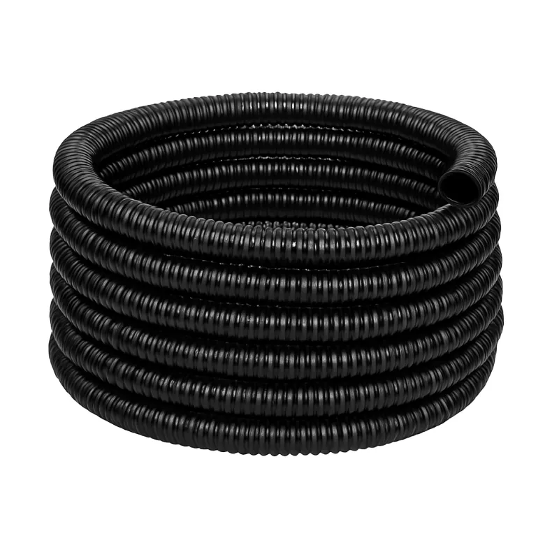 Manguera Corrugada de PVC 1/2” Negra – Uso Eléctrico y de Drenaje