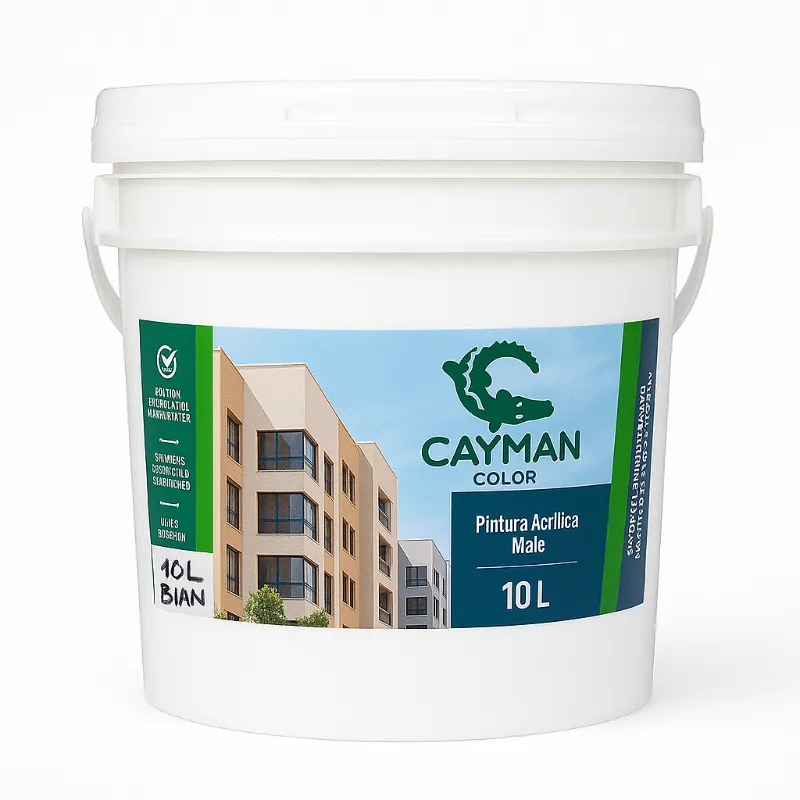 Pintura Acrílica Mate Cayman Color – Cubeta de 10 Lt (BLANCO)