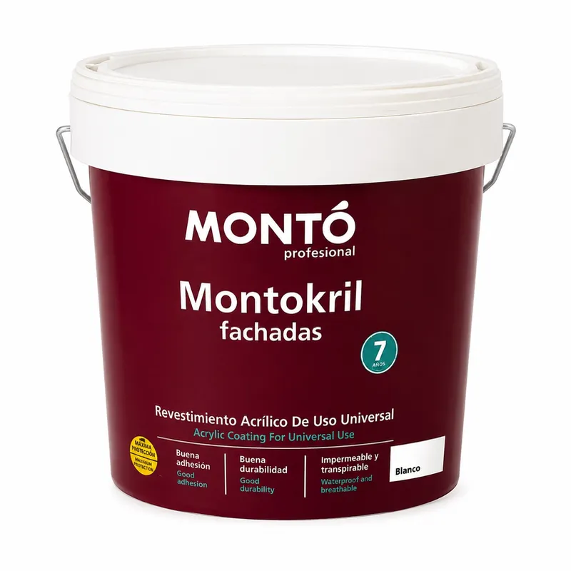 Pintura Acrílica para Fachadas MONTÓ Montokril 4 Lt