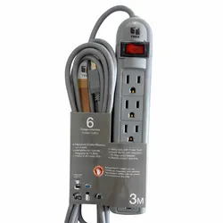 REGLETA ELÉCTRICA DE 6 TOMACORRIENTES CON INTERRUPTOR