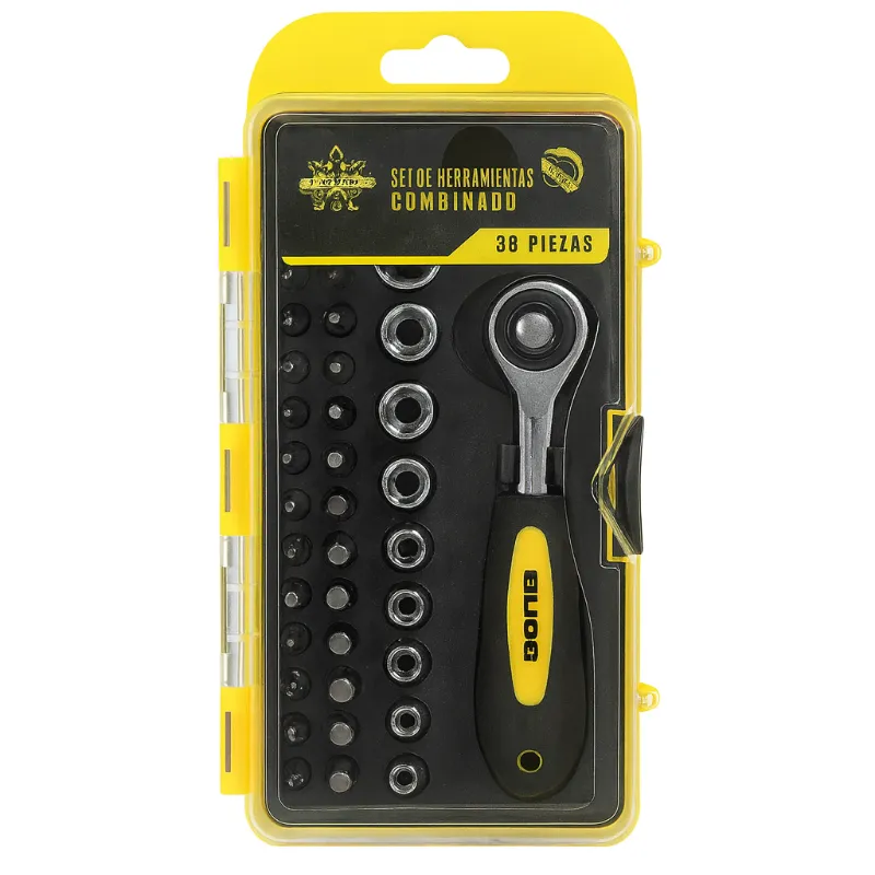 SET DE HERRAMIENTAS COMBINADO 38 PIEZAS