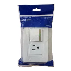 TOMACORRIENTE COMBINADO CON INTERRUPTOR 