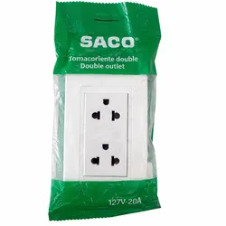 TOMACORRIENTE DOBLE 20A 