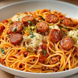 Espagueti con Salchicha