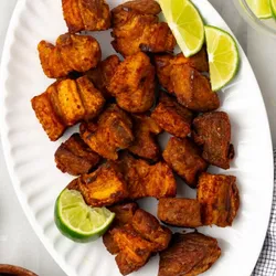 Masas de cerdo fritas