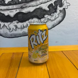 Refresco naranja piña lata