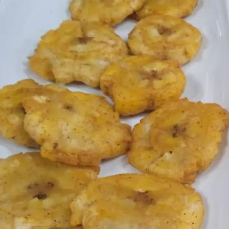 Tostones de plátano 