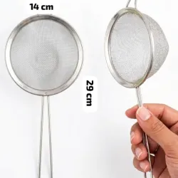 Colador de metal