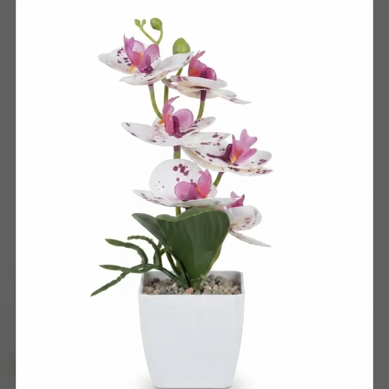 Flor artificial cuadrada