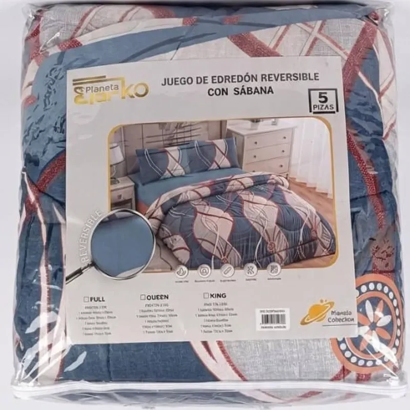 Juego de Edredón reversible