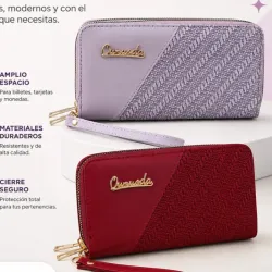 Monedero grande doble