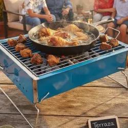 Parrilla plegable