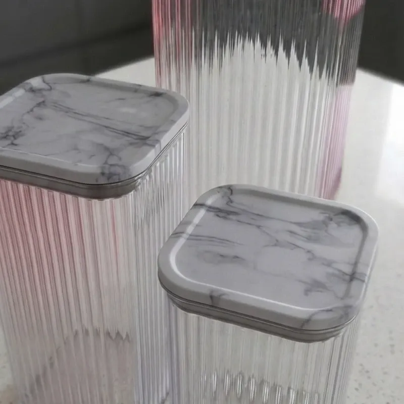 Set de envases de cristal