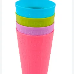 Set de vasos plástico