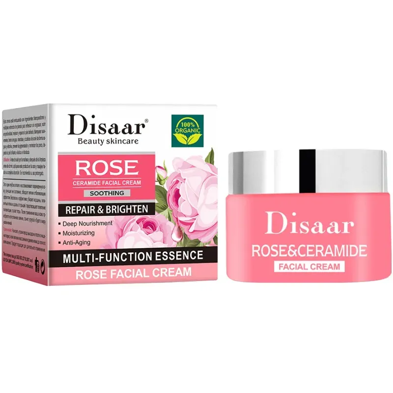 Crema facial de rosa, ceramida y vitamina E DISAAR 