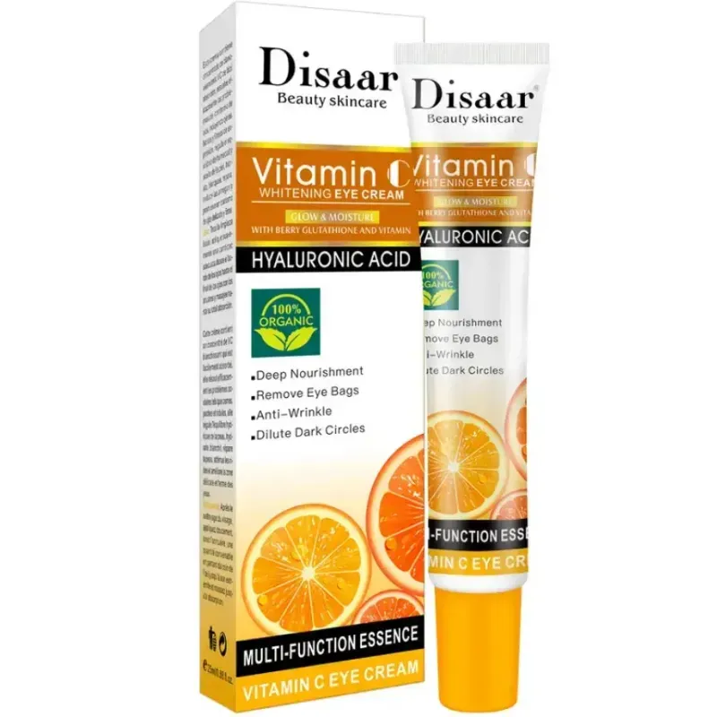 Crema de Contorno para Ojos Vit C y Acido Hyaluronico DISAAR 