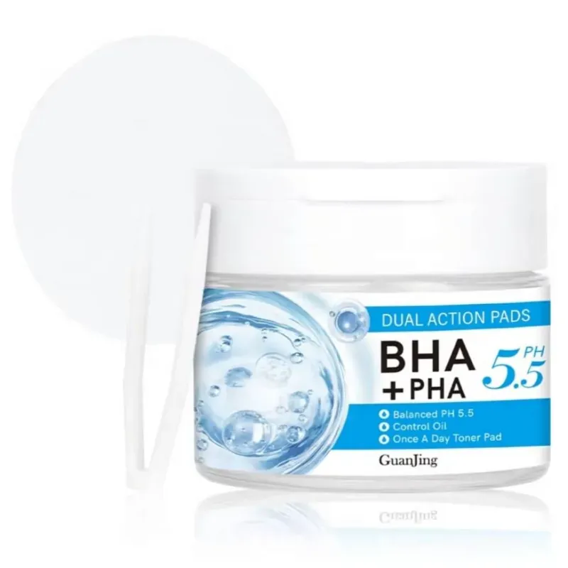 Discos Faciales Concentrados de Acido Hyaluronico BHA y PHA GUANJING
