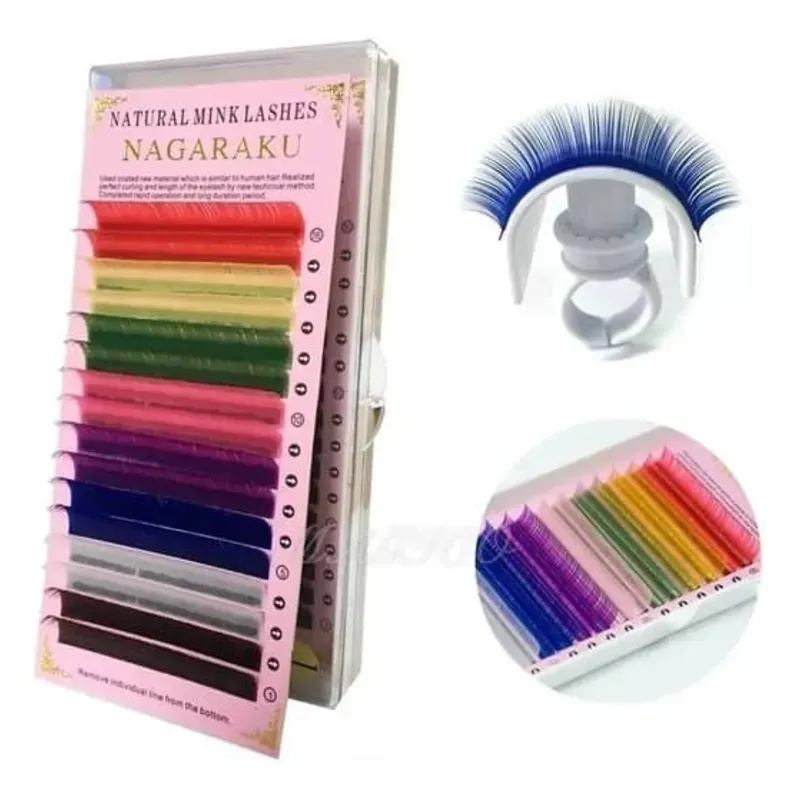 Pestañas de Colores Mixtas 