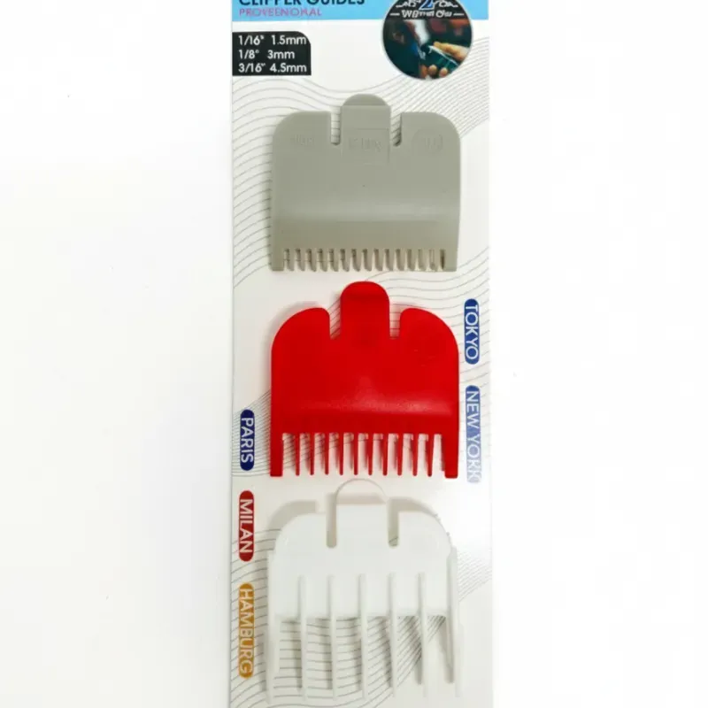 Set de 3 peines guías plásticos 