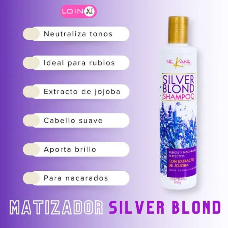 Shampoo Matizador NEVANED SILVER BLOND
