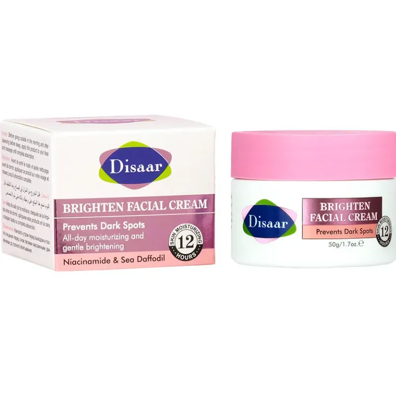 Crema facial aclaradora e iluminadora DISAAR 
