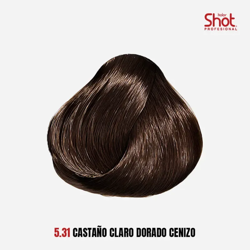 Tinte Shot 5.31 CASTAÑO CLARO DORADO CENIZO