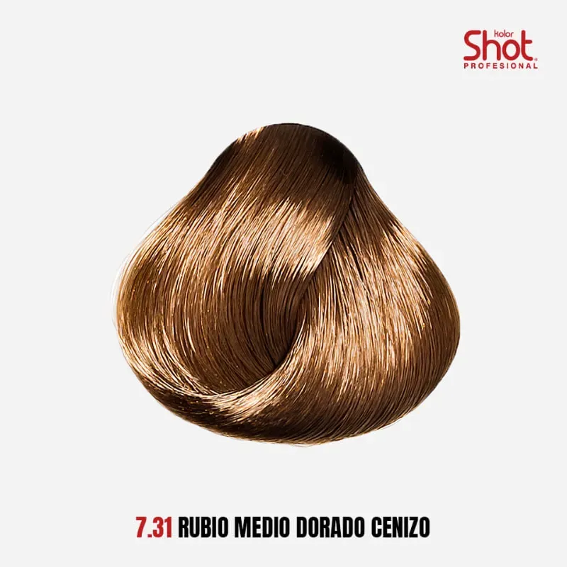 Tinte Shot 7.31 RUBIO MEDIO DORADO CENIZO
