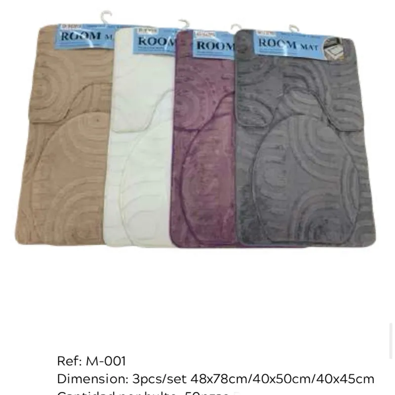 Alfombra de baño set de 3 