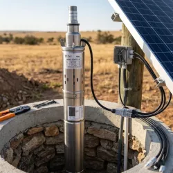 BOMBA SUMERGIBLE SOLAR 350w/24v DE POZO PROFUNDO CR-TURBO