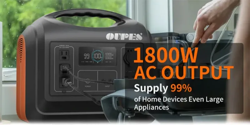 ESTACIÓN DE ENERGIA PORTÁTIL OUPES 1800W