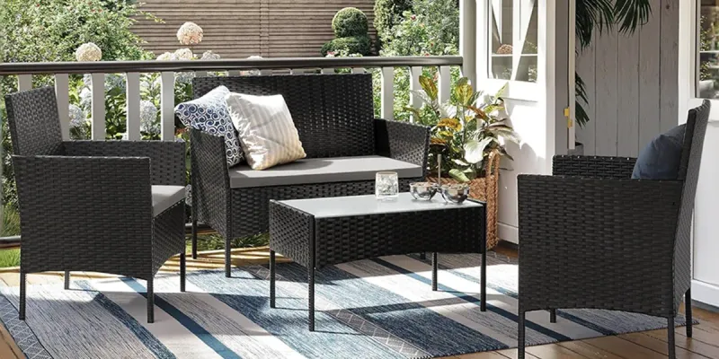 JUEGO DE TERRAZAS DE 4 PIEZAS