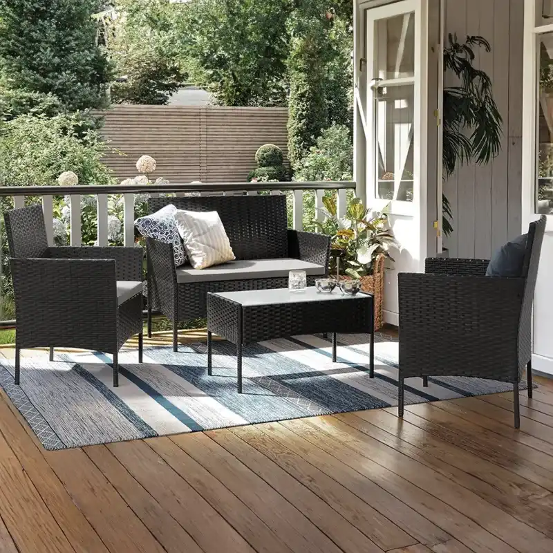 JUEGO DE TERRAZAS DE 4 PIEZAS