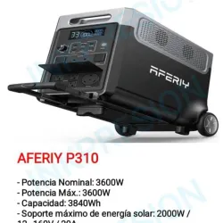 🚀 AFERIY P310: El Generador Solar Definitivo con Ruedas