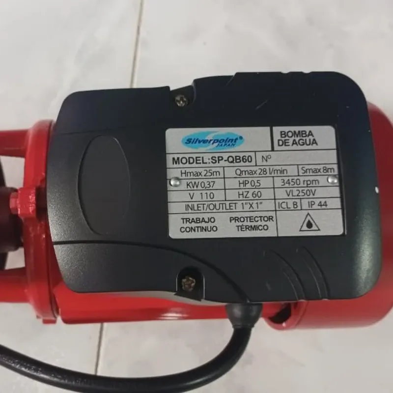 BOMBA DE AGUA 1/2 HP SILVERPOINT 40 USD