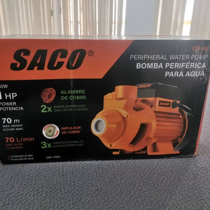 BOMBA DE AGUA 1HP SACO 77 USD