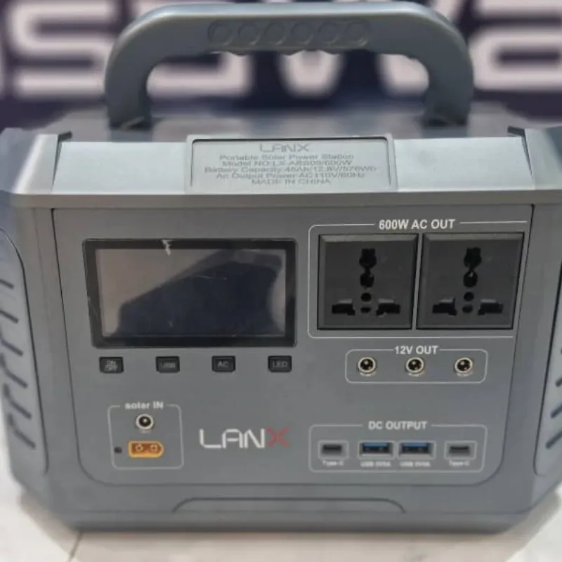 Estación de energía LANX 620W. Capacidad de la batería: 576 Wh 