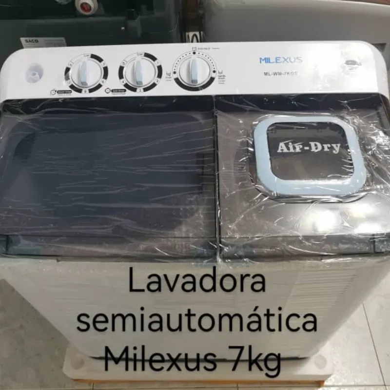 LAVADORA SEMIAUTOMÁTICA 7KG 165 USD