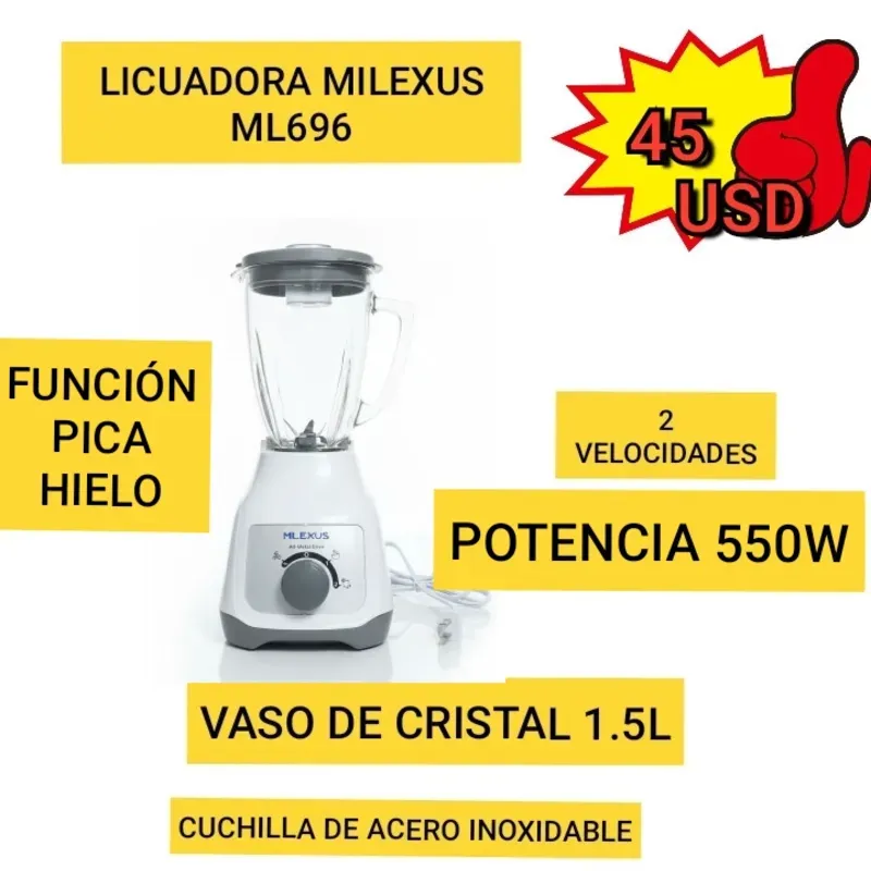 LICUADORA MILEXUS ML696 45 USD