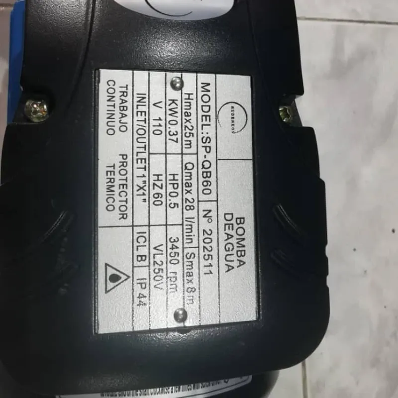 MOTOR DE AGUA 1/2 HP RUDENKOV