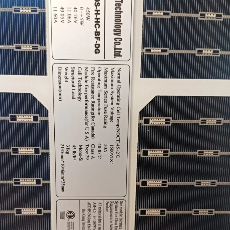 Panel solar Boviet 450W