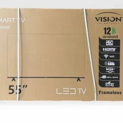 SMART TV VISION 55" CAJITA INTERNA Y SOPORTE
