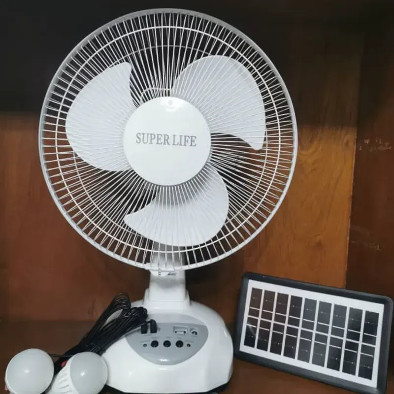 VENTILADOR RECARGABLE SUPER LIFE 12" MESA 45 USD