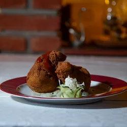 Maracas de pollo en salsa agridulce