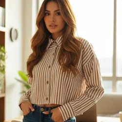 Camisa manga larga de mujer 