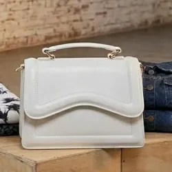 Cartera de mujer color blanco