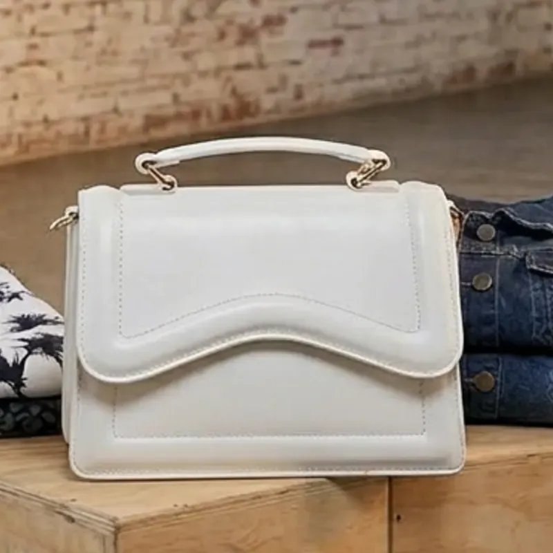 Cartera de mujer color blanco