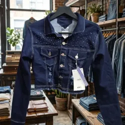 Chaqueta de mujer de brillo